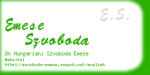 emese szvoboda business card